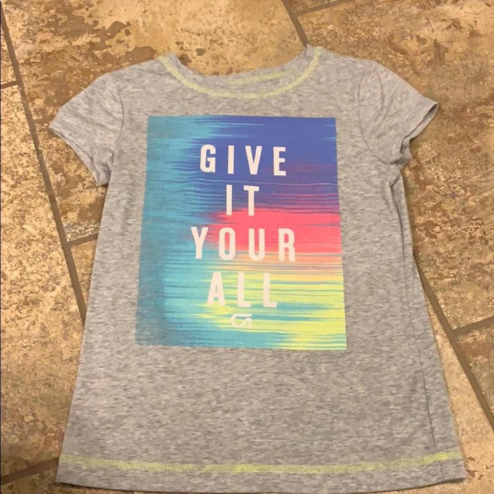 Girls large give it your all tee